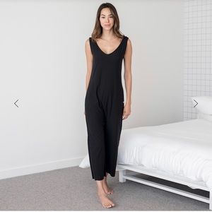 Lunya Cool Romper in Black